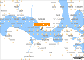 map of Sonukofe