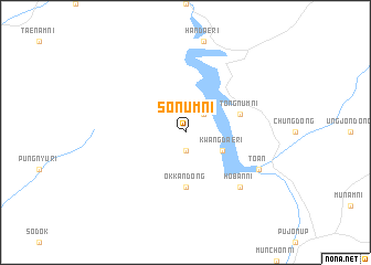 map of Sŏnŭm-ni