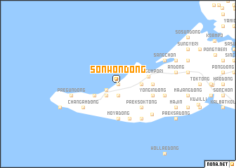 map of Sŏnwŏn-dong