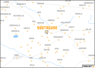 map of Sootaguse