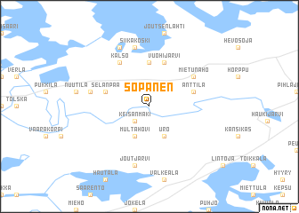 map of Sopanen