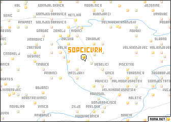 map of Sopčić-vrh