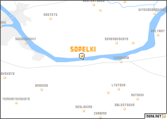 map of Sopelki