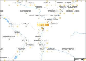 map of Sopeña