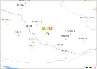 map of Sopeni