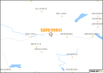 map of Sopenmäki