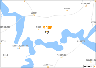 map of Sopé