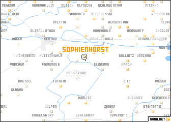 map of Sophienhorst