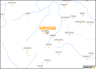 map of Sopiégue