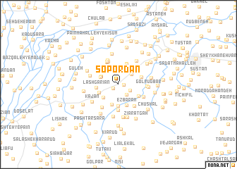 map of Sopordān