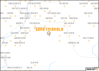 map of Sopotnia Mała
