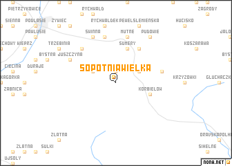 map of Sopotnia Wielka