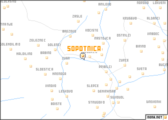 map of Sopotnica