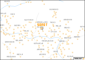 map of Sopot