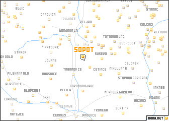 map of Sopot