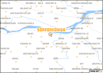 map of Sopronkőhida