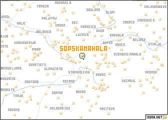 map of Sopska Mahala