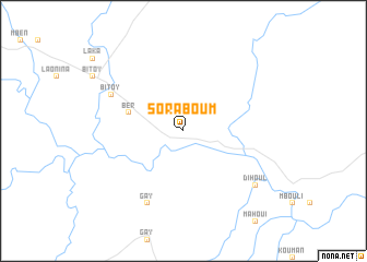 map of Sora Boum