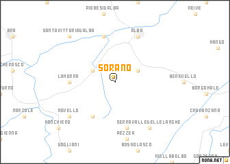 map of Sorano