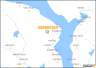 map of Sørbakken