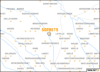 map of Sorbets