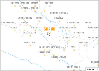 map of Sorbo