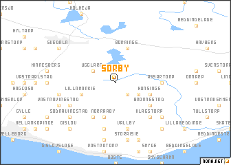 map of Sörby