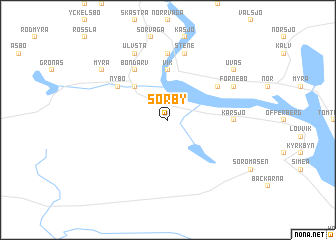 map of Sörby