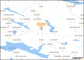 map of Sörby