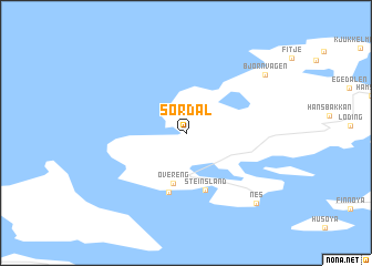 map of Sørdal