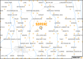 map of Soréac