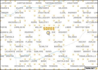 map of Sorée