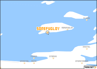 map of Søre Fugløy