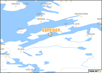 map of Sør-Eidem