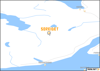 map of Søreidet