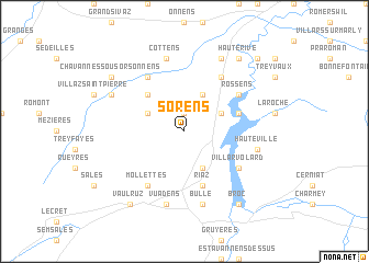 map of Sorens