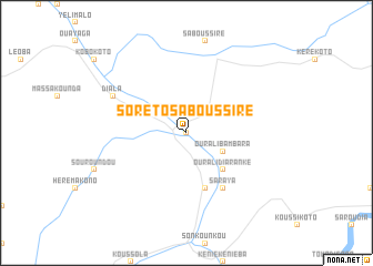 map of Soréto Saboussiré