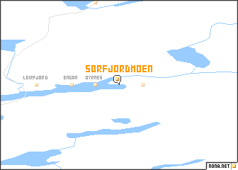 map of Sørfjordmoen