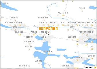 map of Sörforsa