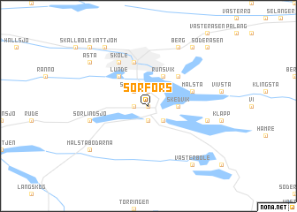 map of Sörfors