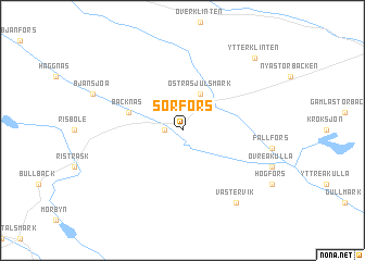 map of Sörfors