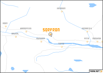 map of Sør-Fron