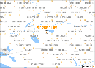 map of Sorgenlos