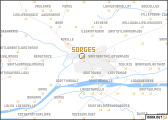 map of Sorges