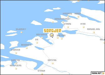 map of Sørgjer
