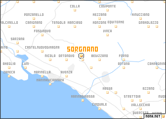 map of Sorgnano