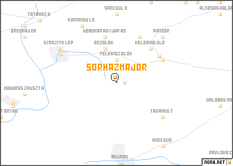 map of Sörházmajor