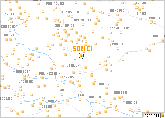 map of Sorići