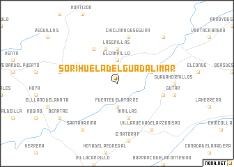 map of Sorihuela del Guadalimar