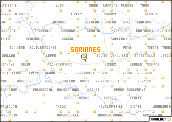 map of Sorinnes